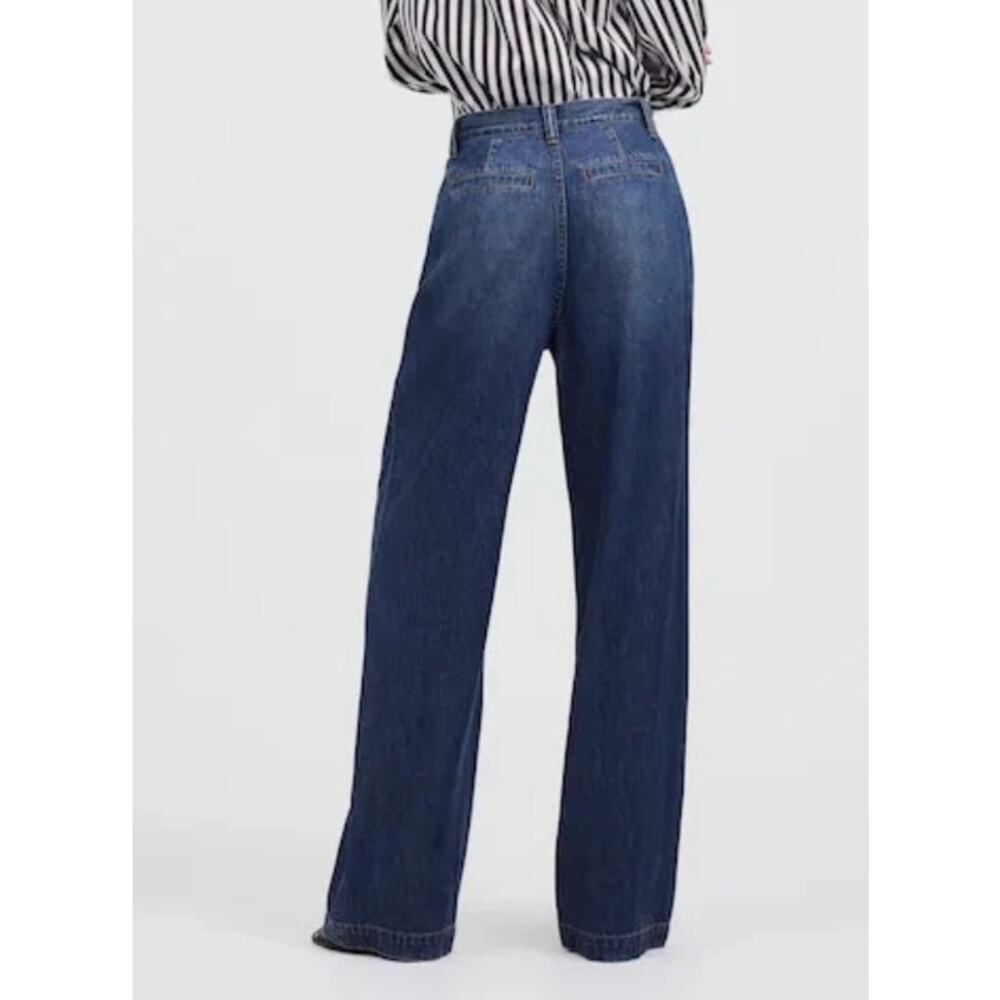 Madewell Harlow Wide-Leg Jeans in Blue Size 27 NEW NWT - Picture 2 of 8